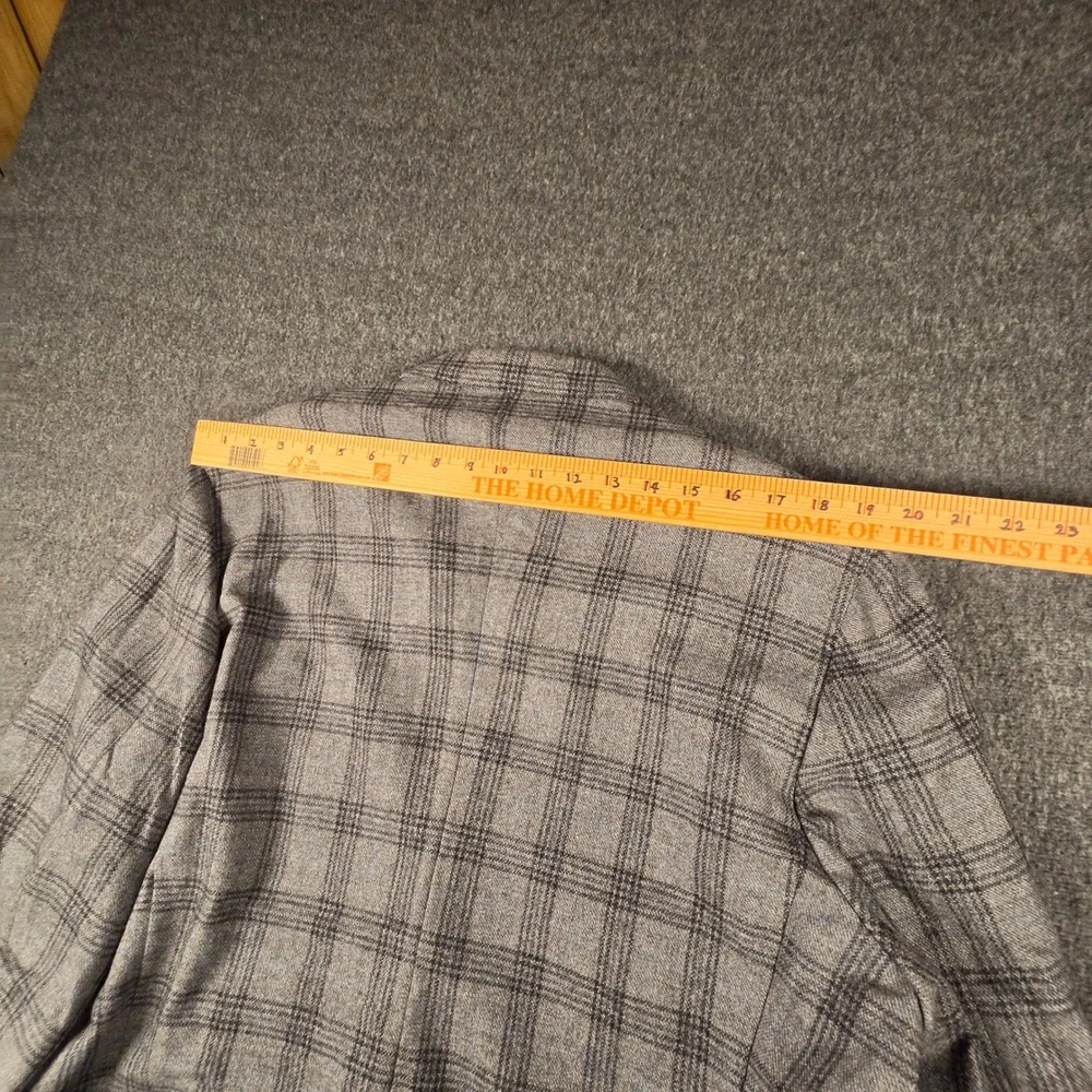 Samuelsohn Blazer E. Thomas Wool Cashmere Plaid Sport Coat Grey 48 Long NWOT